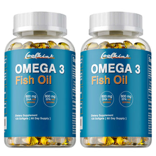 Omega 3 Fish Oil - Premium DHA & EPA Formula for Brain, Heart, Skin & Overall Wellness - 120 Capsules