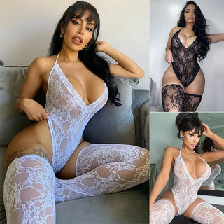 Elegant Lace Babydoll Sleepwear for Women – Sexy Plus Size Lingerie