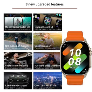LAXASFIT Smart Watch for Men & Women – Bluetooth Calls, Heart Rate Monitor, Fitness Tracker, Message Alerts, Android & iPhone Compatible