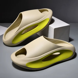 EVA Soft Bottom Summer Slippers for Men and Women - Thick Sole Indoor Slides and Beach Flip Flops