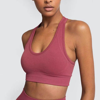 Hyperflex Seamless 2-Piece Athletic Set: Long Sleeve Crop Top & High-Waist Leggings