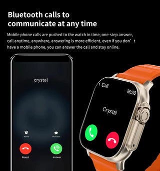 LAXASFIT Smart Watch for Men & Women – Bluetooth Calls, Heart Rate Monitor, Fitness Tracker, Message Alerts, Android & iPhone Compatible
