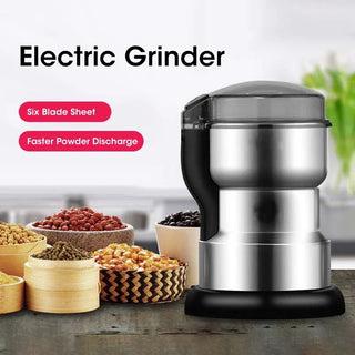 400W Electric Grinder for Coffee, Spices, Grains & Nuts | Multifunctional Stainless Steel Kitchen Grinder