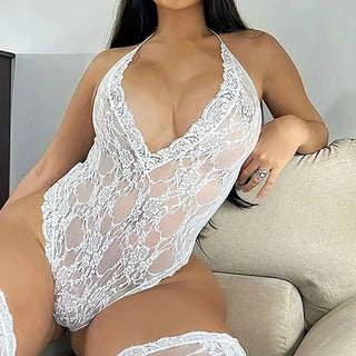 Elegant Lace Babydoll Sleepwear for Women – Sexy Plus Size Lingerie
