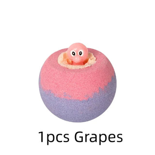100G Bath Bombs for Children with Hidden Toys for Holiday Bubble Baths - Fun Scents for Boys and Girls