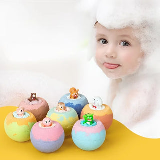 100G Bath Bombs for Children with Hidden Toys for Holiday Bubble Baths - Fun Scents for Boys and Girls