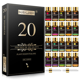 MAYJAM 20-Piece Pure Natural Essential Oil Gift Set
