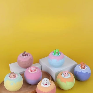 100G Bath Bombs for Children with Hidden Toys for Holiday Bubble Baths - Fun Scents for Boys and Girls