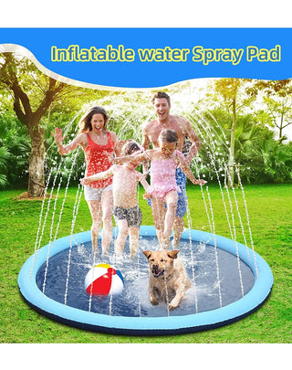 Inflatable Water Spray Pool and Splash Pad for Summer Outdoor Play - Ideal for Children and Pets