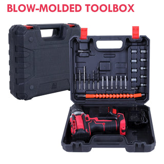 21-Piece Cordless Drill Set with 21V Lithium-Ion Battery Electric Screwdriver for Versatile Repair Tasks