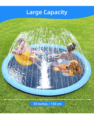 Inflatable Water Spray Pool and Splash Pad for Summer Outdoor Play - Ideal for Children and Pets