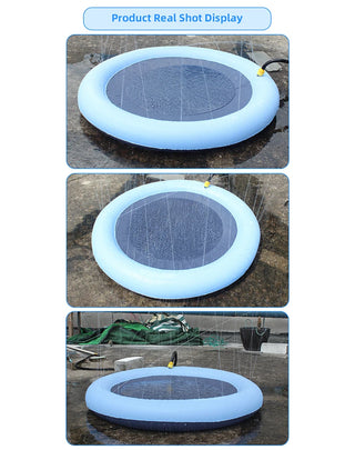 Inflatable Water Spray Pool and Splash Pad for Summer Outdoor Play - Ideal for Children and Pets