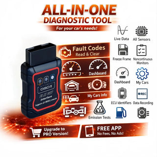 Wireless OBD2 Car Diagnostic Tool – ELM327 V2.1 Bluetooth Interface for Real-Time Engine Data