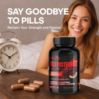 Quit Mood Men’s Testosterone Booster Capsules – Maca Root 100mg & Shilajit 50mg Supplement for Energy, Stamina, Hormone Balance & Men’s Vitality Support – 60 Capsules