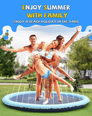 Inflatable Water Spray Pool and Splash Pad for Summer Outdoor Play - Ideal for Children and Pets