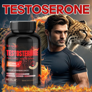 Quit Mood Men’s Testosterone Booster Capsules – Maca Root 100mg & Shilajit 50mg Supplement for Energy, Stamina, Hormone Balance & Men’s Vitality Support – 60 Capsules