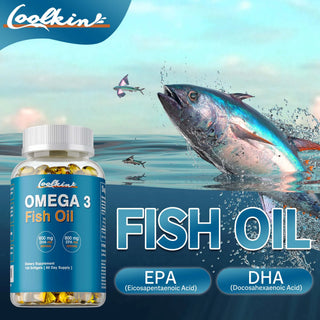 Omega 3 Fish Oil - Premium DHA & EPA Formula for Brain, Heart, Skin & Overall Wellness - 120 Capsules