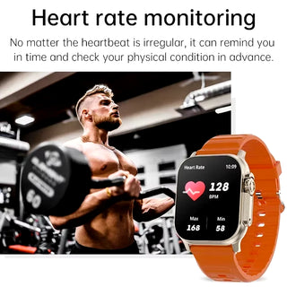 LAXASFIT Smart Watch for Men & Women – Bluetooth Calls, Heart Rate Monitor, Fitness Tracker, Message Alerts, Android & iPhone Compatible