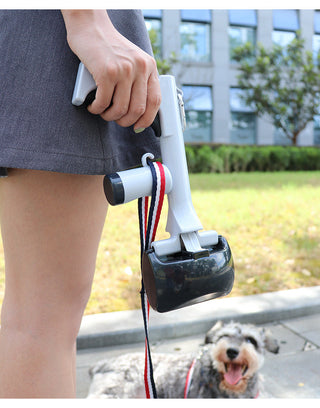Portable Pooper Scooper with Bag Dispenser – 2-in-1 Pistol-Grip Pet Waste Picker for Dogs & Cats